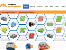 Tablet Screenshot of concretebrickmakingmachine.com